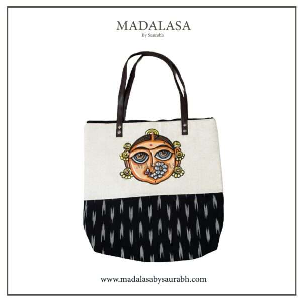 Tote  bag-18×18 inch- Ikat Grey