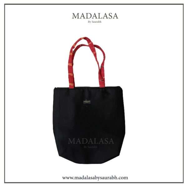 Tote  bag-14×14 inch- Ikat Red - Image 2