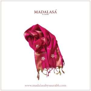 Shiuli Dupatta-Dark Pink