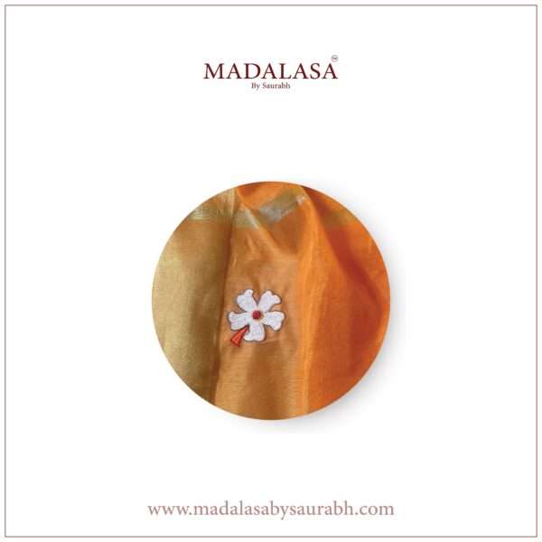 Shiuli Dupatta-Pastel Orange - Image 2