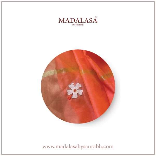 Shiuli Dupatta-Pinkish Orange - Image 2