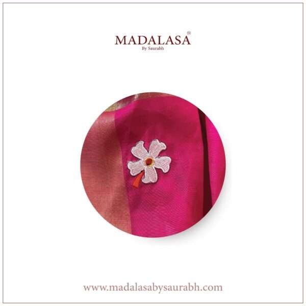 Shiuli Dupatta-Dark Pink - Image 2