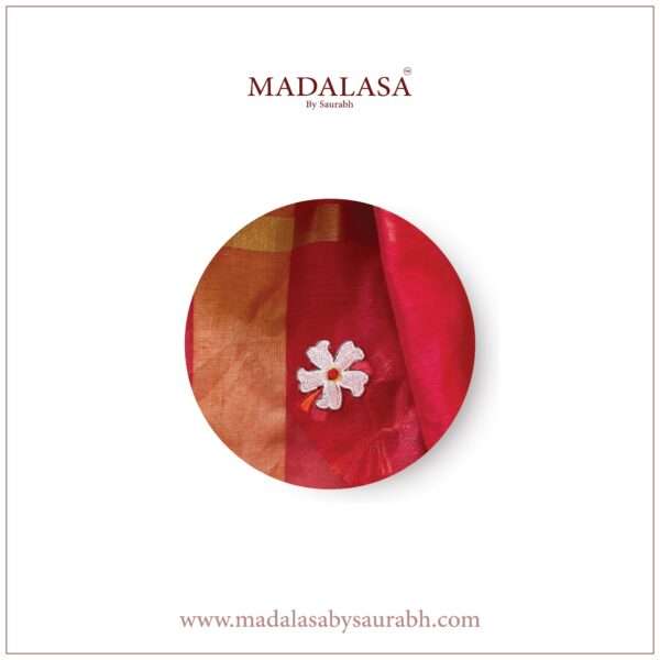 Shiuli Dupatta-Red - Image 2